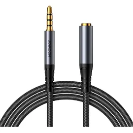 Joyroom SY-A09 Schwarz 3,5 mm Stereo-AUX-Kabel (Männlich auf Weiblich) 1,2 m