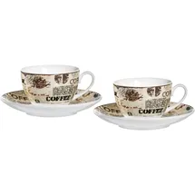 Ritzenhoff & Breker Cappuccinotasse 0,22 l Beige 2 St.