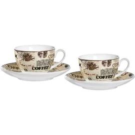 Ritzenhoff & Breker Cappuccinotasse 0,22 l Beige 2 St.