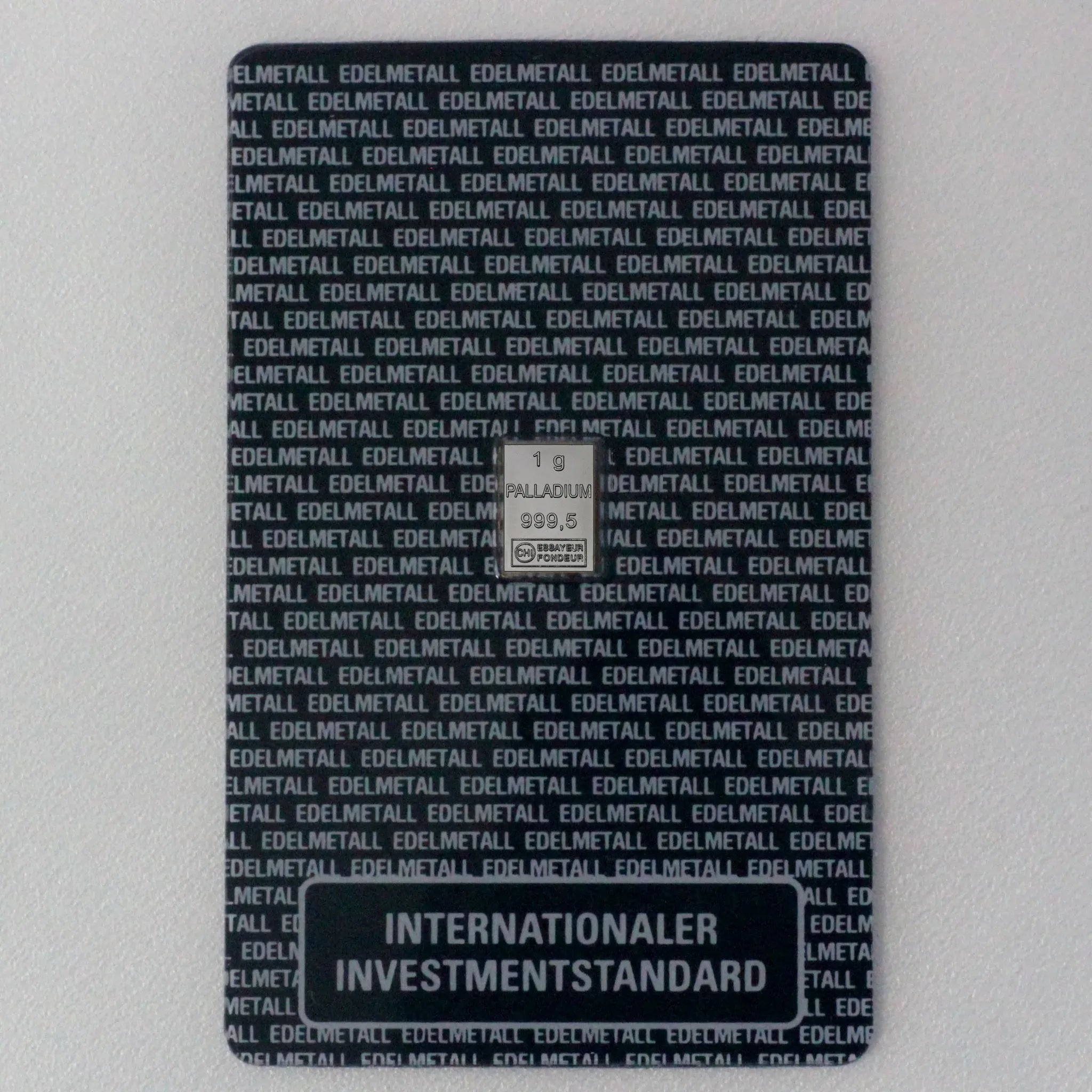 Palladiumbarren 1g Investmentblister