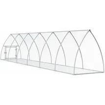 vidaXL Freilaufgehege 600 x 105 x 120 cm silber