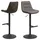 Actona 2er Set Actona Barhocker Adisa Stoff Braun Graubraun