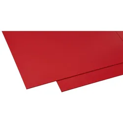 GUTTA Hartschaumplatte, rot, Polyvinylchlorid (PVC)