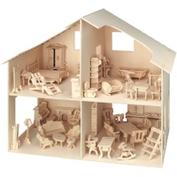 Pebaro Puppenhaus mit Möbeln