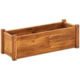 vidaXL Garten-Hochbeet Akazienholz 76x27,6x25 cm