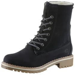Winterboots, Blockabsatz, Winterstiefelette, Schnürboots mit DUO-TEX-Ausstattung, Gr. 37, navy, , 84092651-37