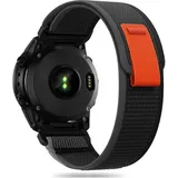 TECH-PROTECT Nylon, Strap for Garmin Fenix ​​​​5/6/6 Pro/7 – Schwarz/Orange