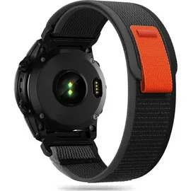 TECH-PROTECT Nylon, Strap for Garmin Fenix ​​​​5/6/6 Pro/7 – Schwarz/Orange