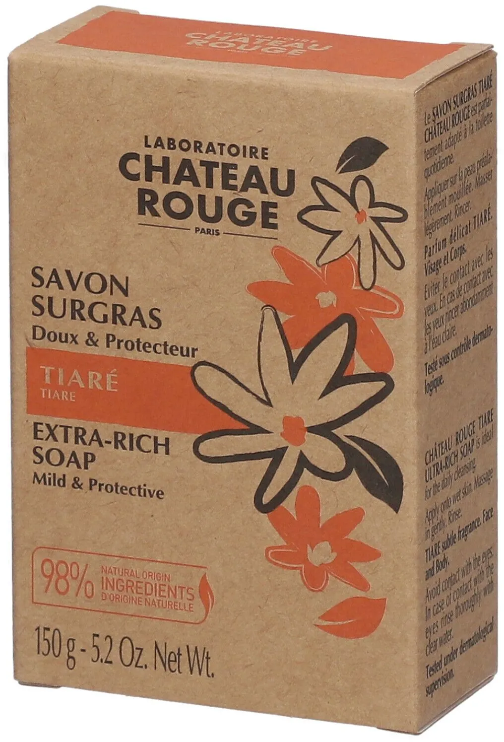 Château Rouge Savon Surgras Tiaré