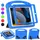 GOZOPO Kinder-Schutzhülle für iPad 9./8./7. Generation (10,2 Zoll) Blau