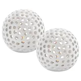 Lunartec Kabellose LED-Dekoleuchten Weiß 2 St.