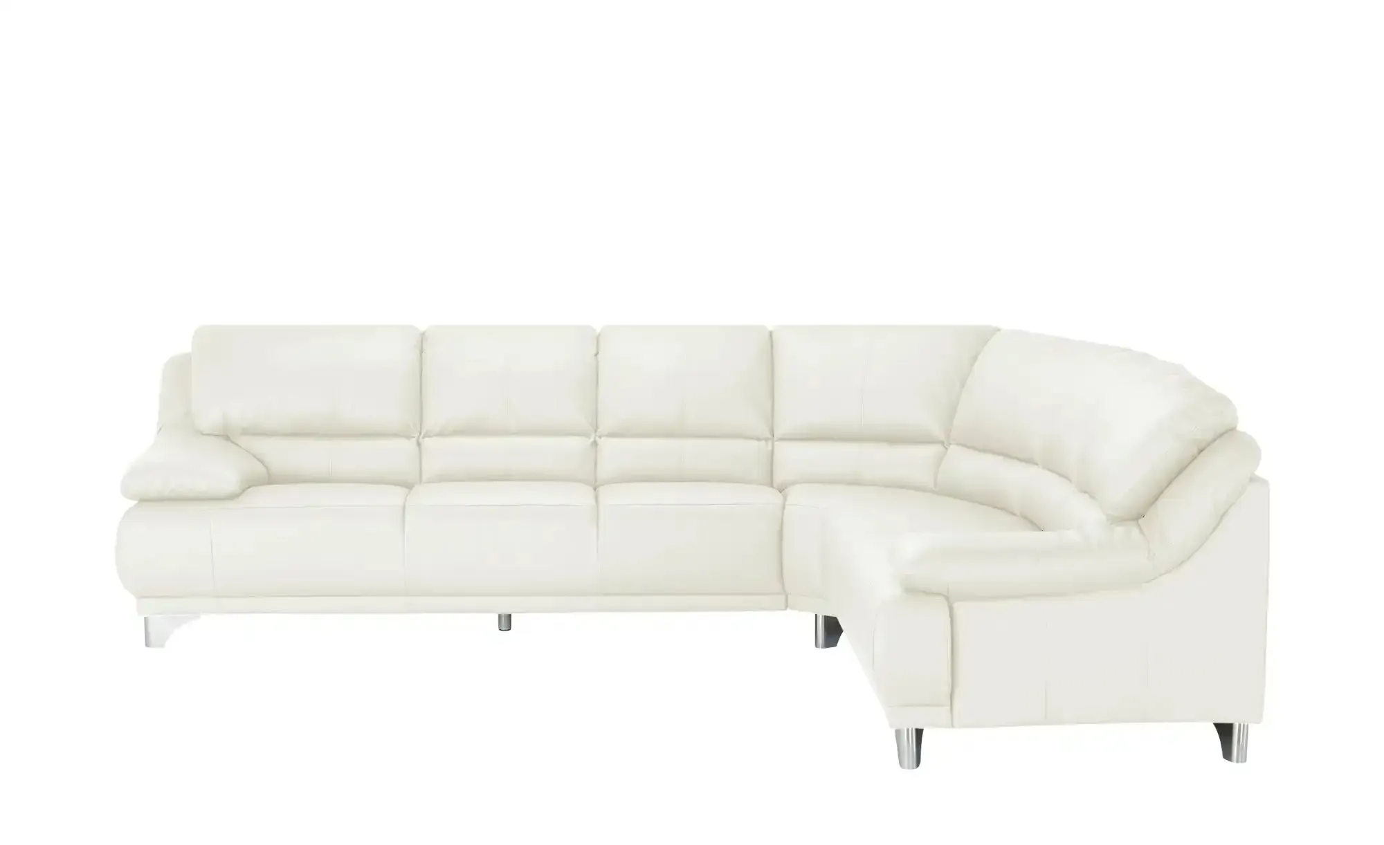 Primo Ecksofa aus Echtleder Maranello ¦ weiß ¦ Maße (cm): B: 295 H: 87 T: 253.0