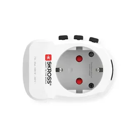 SKROSS Reiseadapter Pro Light USB Weiß