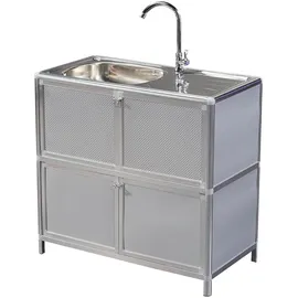 Hti-Living Outdoorspüle L Gerti Silber
