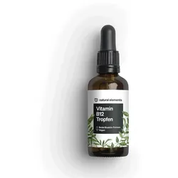 Vitamin B12 Tropfen – 50ml – vegan, ohne Alkohol – 2 Aktivformen (Methyl- & Adenosylcobalamin) – in Deutschland sorgfältig laborgeprüft 50 St
