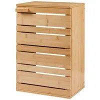 [en.casa] - Hängeschrank Epind 50x33x20 cm Bambus Natur