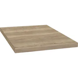 Arbeitsplatte OPTIFIT "Luzern", braun (wildeichefarben), B:220cm H:3,8cm T:60cm, Spanplatte, Tischplatten, 38 mm stark, Tiefe 60 cm, große Auswahl an Breiten