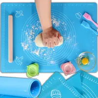 Retoo Silikon Backmatte Teigmatte Ausrollmatte Silikonmatte Dauerbackmatte Teigunterlage Groß
