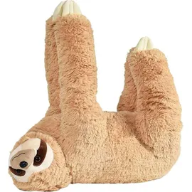 MikaMax Lifesize Sloth 90 cm Teddybär – Faultier – Hellbraun