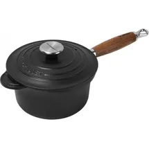 Le Creuset Tradition Profitopf 18 cm schwarz matt mit Holzgriff