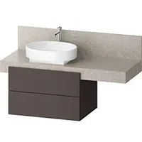 Duravit Balcoon Konsolenwaschtischunterbau Schieferbraun - schieferbraun