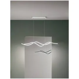 Fabas Luce Sinuo 2-flg. 36W 60 cm rechteckig schwarz