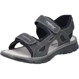 Rieker Trekkingsandale, Sommerschuh, Outdoorsandale, Freizeitsandale, mit weichem Futter Rieker grau-schwarz