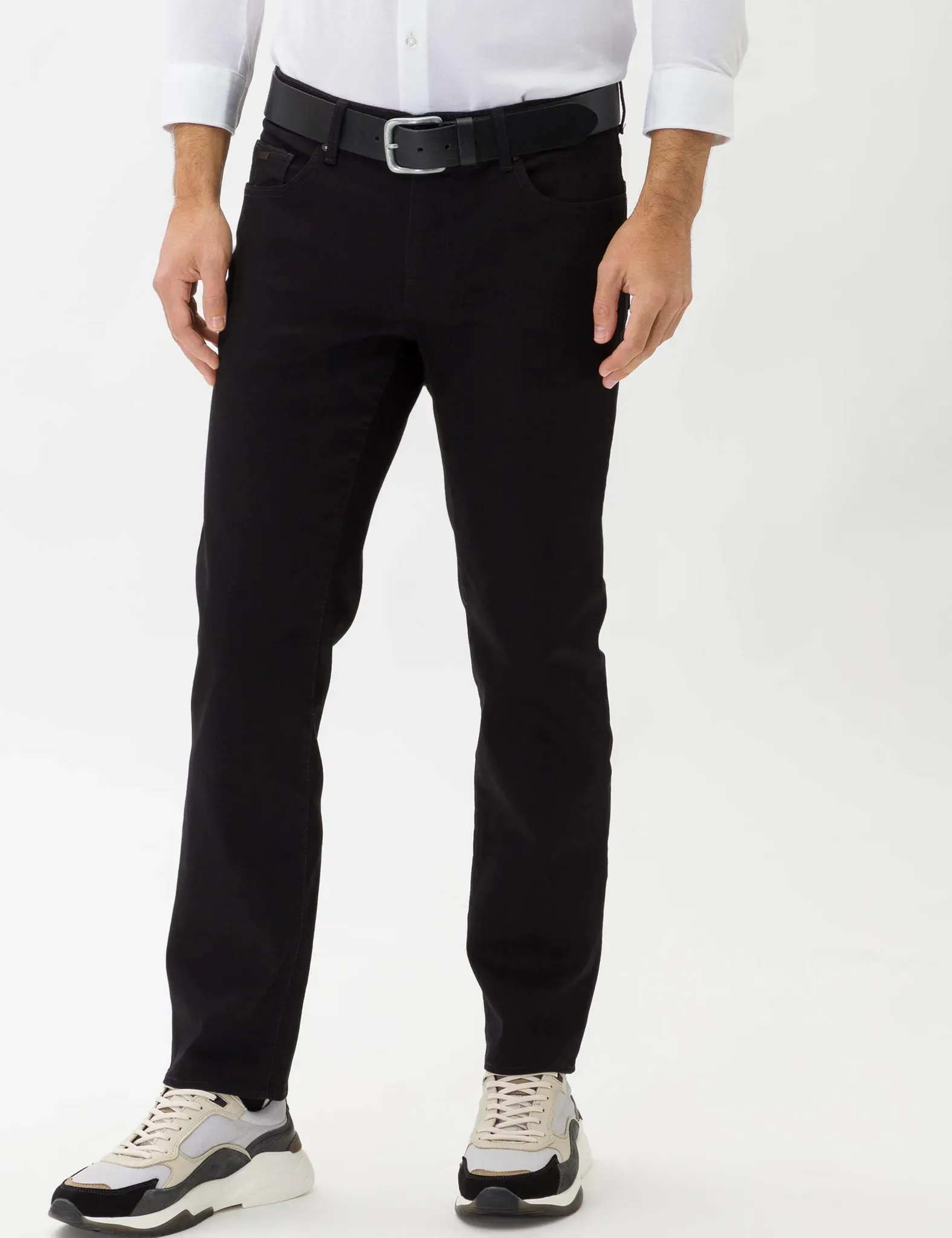Brax Herren Five-Pocket-Hose Style CADIZ PERMA BLACK, denim perma schwarz, Gr. 52/34