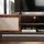 CaliCosy TV-Möbel Lowboard 39,5 cm x 140 cm x 45 cm Braun Metall/Spanplatte/Holzwerkstoff