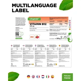 Vit4ever Vitamin B12 Lutschtabletten 365 St.