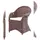 deluke BASEL Gartenstuhl 65 x 64 x 88 cm braun