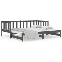vidaXL Tagesbett 2x(90 x 190) cm Grau