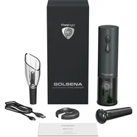Prestigio Garda elektrisches Weinöffner-Set, Flaschenöffner, Silber