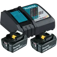 Makita Power Source Kit 18 V Li-Ion 2 x 6,0 Ah + DC18RC Ladegerät 199480-6
