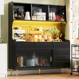 Okwish Buffet 145 x 39 x 171 cm Schwarz