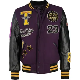 Top Gun Collegejacke lila M
