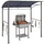 Outsunny Grillpavillon 1,5 x 2,2 m Grau