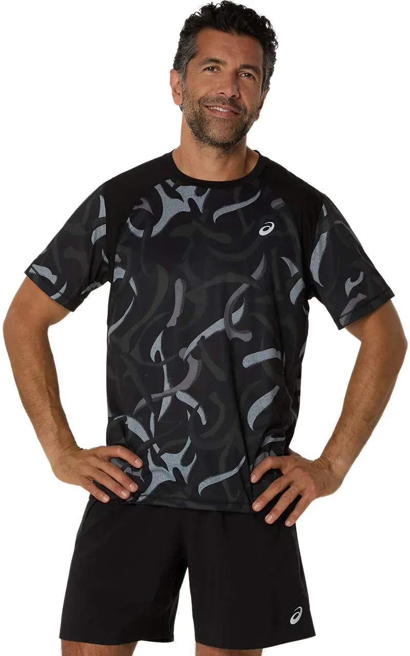 Asics Herrenlaufshirt Road All Over Print SS Top - ohne Farbe / M