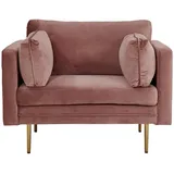 Livetastic Armlehnstuhl, Chrom, Pink, Metall, Textil, zylindrisch, 110x88x90 cm, Esszimmer, Stühle, Esszimmerstühle, Armlehnenstühle