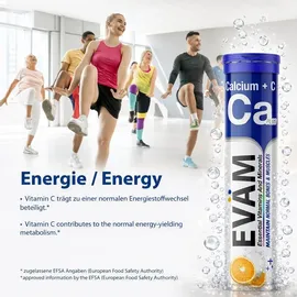 eväm Calcium + Vitamin C Brausetabletten 12x20 St.