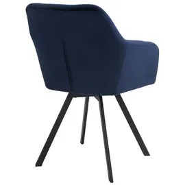 SalesFever Armlehnstuhl Samt blau