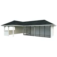 Palmako Pavillon Bianca 33,2 m2 Set 220 Slide weiß