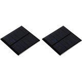 MECCANIXITY Mini-Solarmodul-Zelle, 3 V, 210 mA, 0,63 W, 70 mm x 70 mm, 2 Stück