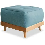 miuform Fußhocker Dazzling Daisy 56 x 42 cm Türkis/Petrol