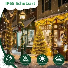 Montegoni LED-Lichterkette 10 m Kunststoff 100 LEDs Warmweiß