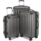 Hauptstadtkoffer Unisex Alex Luggage- Luggage Set, Titan, Koffer-Set
