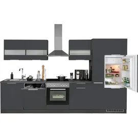 kochstation Küchenzeile KS-Luhe 330 cm grau