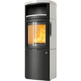 Kaminofen Hark 44-5.8 GT ECOplus RUA 5 kW - Ofenkacheln: creme-Weiss - Korpus: graphit