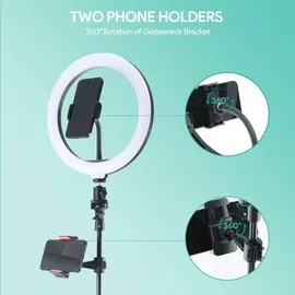Aukey Ringlicht 10-Zoll-Dimmbar weiß