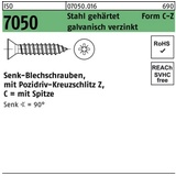 Reyher Blechschraube ISO 7050 SEKO Spitze/PZ 3,5x 38 -C-Z Stahl geh.galv.verz. 500St.